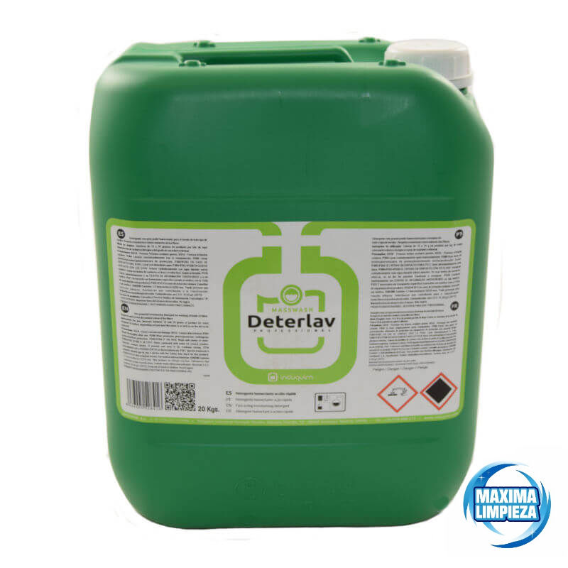 Detergente líquido Deterlav para el lavado de ropa 20KG - Máxima