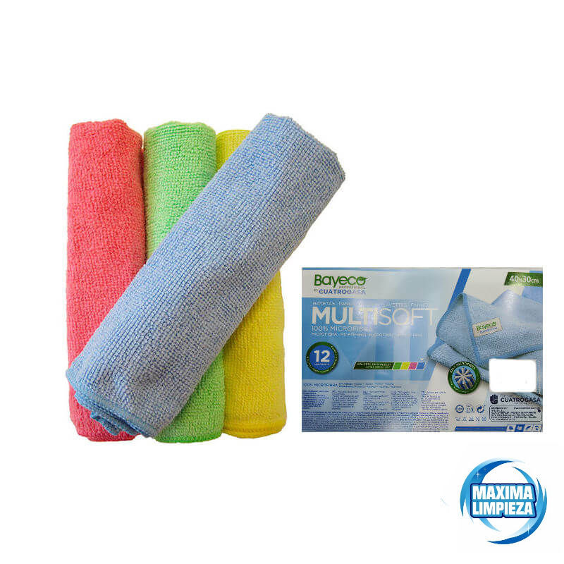 0042016-bayeta-microfibra-multisoft-30x40-maximalimpieza bayeta microfibra amarilla 30x40
