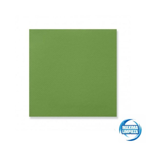 Servilletas 40X40 punta verde 2 capas (1.500 uds.) - Imagen 1