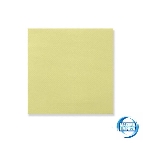 Servilletas 40X40 punta crema 2 capas (1.500 uds.) - Imagen 1