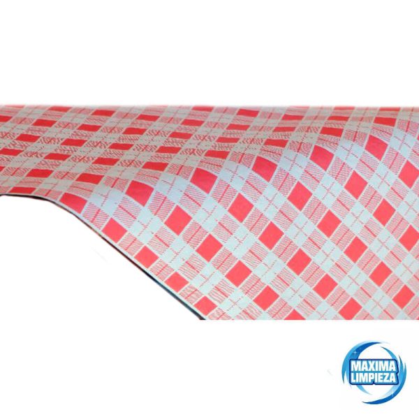 Mantel 100X100 cuadros rojos 40 grs. (400 uds.) - Imagen 1