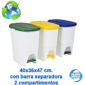 cubo ecológico 40 l. blanco