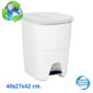 cubo ecológico 40 l. blanco