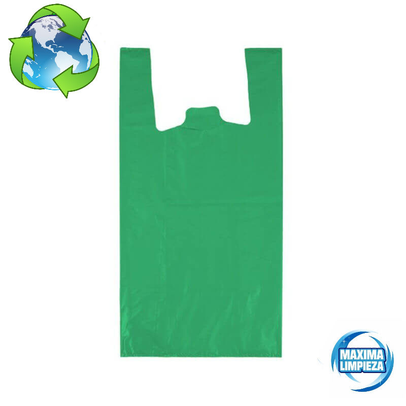 bolsa camiseta verde bio-ecológica