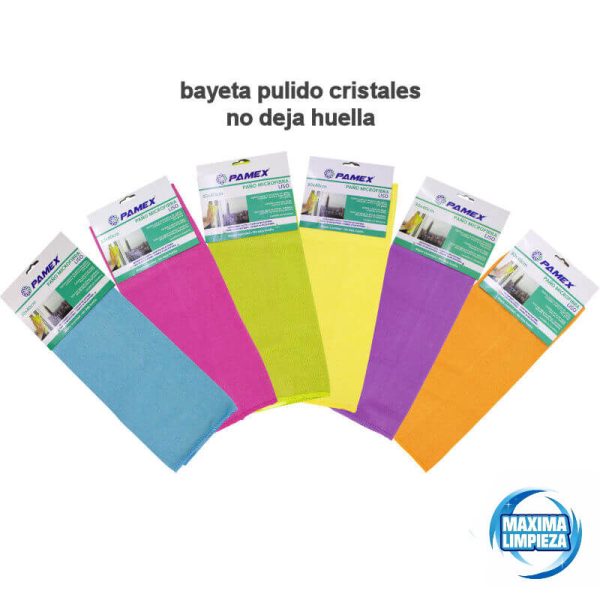 Bayeta cristal microfibra pulidos 30X40 cm. - Imagen 1